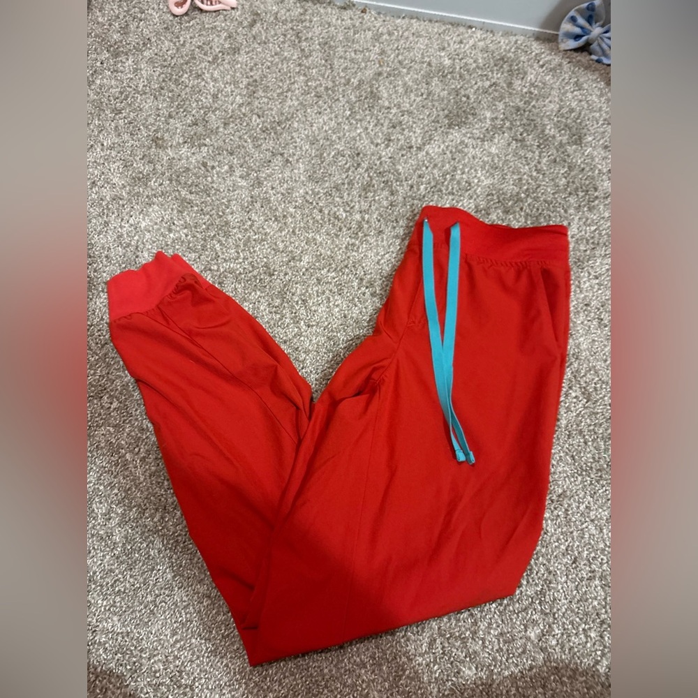 Figs Red Technical Collection Pants - image 1